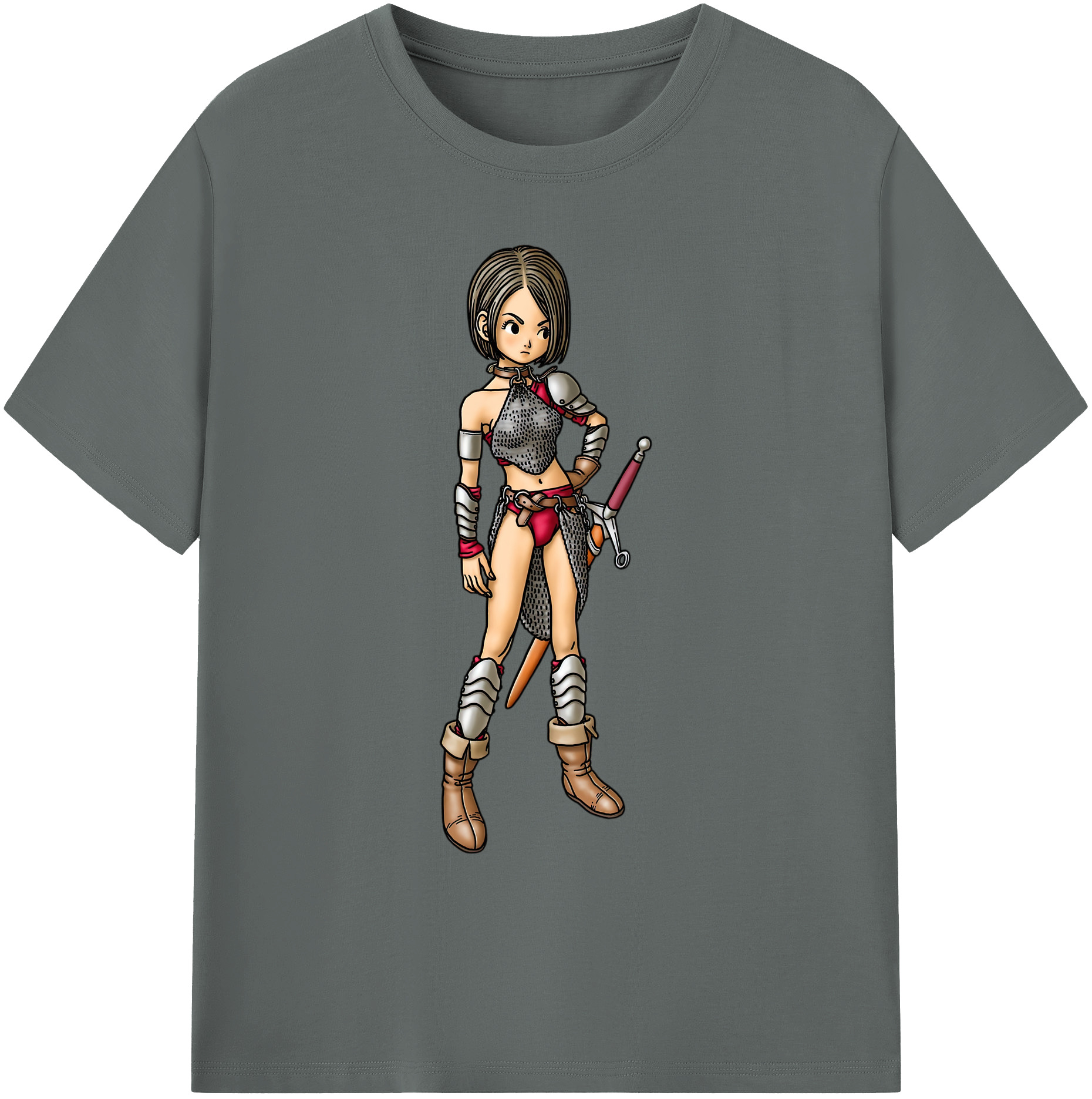 （画像用） ドラゴンクエスト Doragon Kuesuto Dragon Quest 綿100％ メンズ半袖Tシャツ｜肌触りやわらか＆通気性